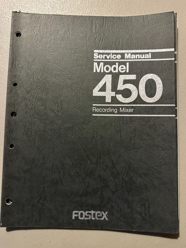 Fostex model 450 - fostex,